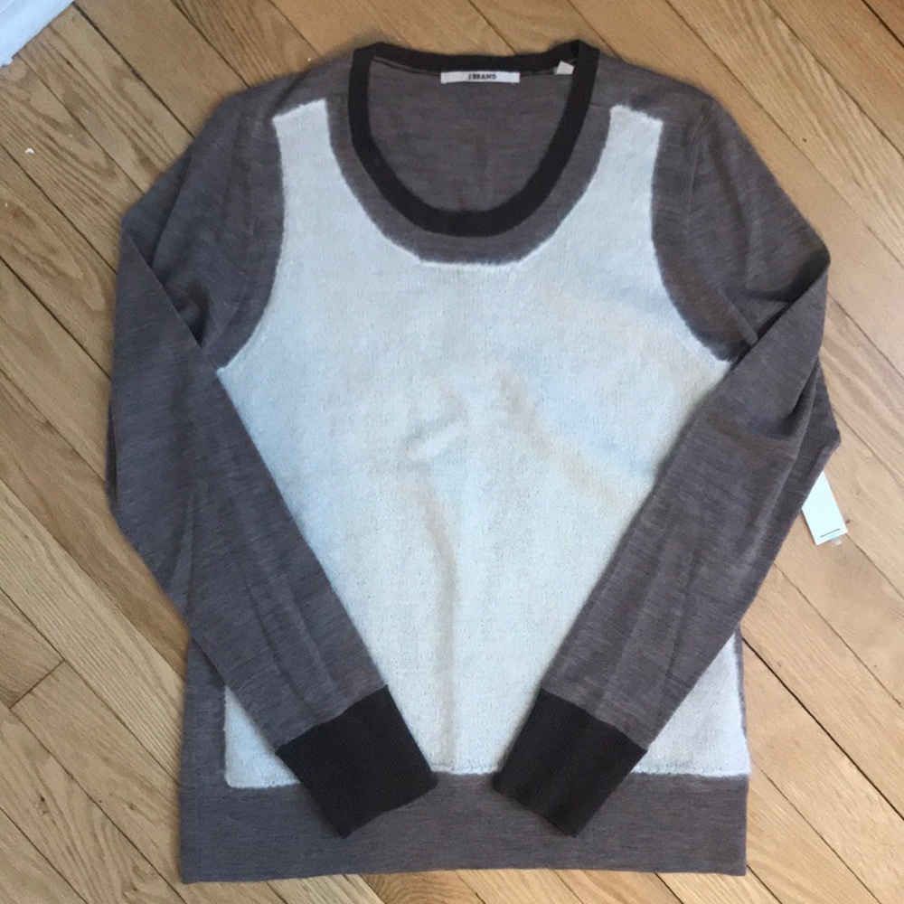 J Brand Cashmere Blend Sweater Size L NWT